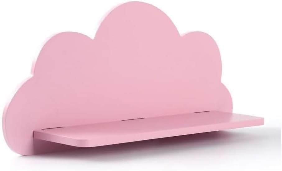 Set of 2 Cloud Shaped Floating Wall Shelf Decorative Bedroom Nursery Display Unit Child_s Cloud Shelves Children_s Nursery Floating Shelf Child_s Bedroom Themed Boy_Girl _Pink_ _ Amazon_co_uk_ Baby Products