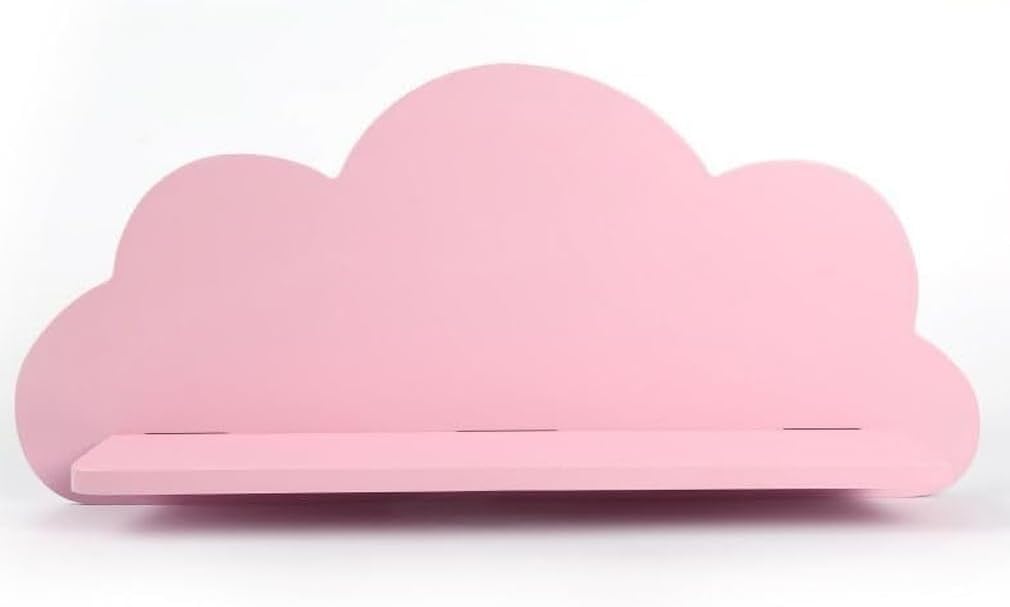 Set of 2 Cloud Shaped Floating Wall Shelf Decorative Bedroom Nursery Display Unit Child_s Cloud Shelves Children_s Nursery Floating Shelf Child_s Bedroom Themed Boy_Girl _Pink_ _ Amazon_co_uk_ Baby Products