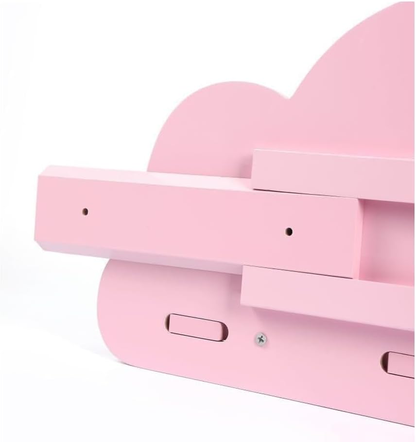 Set of 2 Cloud Shaped Floating Wall Shelf Decorative Bedroom Nursery Display Unit Child_s Cloud Shelves Children_s Nursery Floating Shelf Child_s Bedroom Themed Boy_Girl _Pink_ _ Amazon_co_uk_ Baby Products